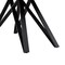 Armen Living Modena Contemporary Dining Table in Matte Black Finish and Walnut Wood Top LCMNDIWABL - alternate 2